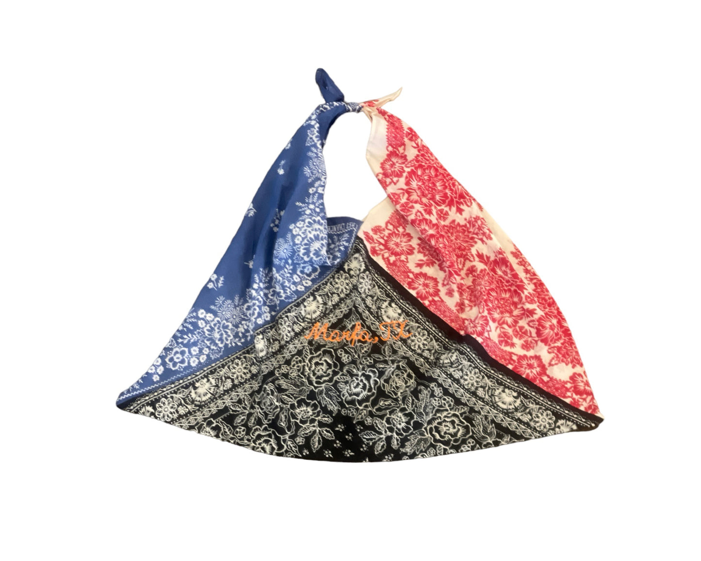 "Marfa, TX" Cotton Voile Bandana Bags by Last Chance Textiles